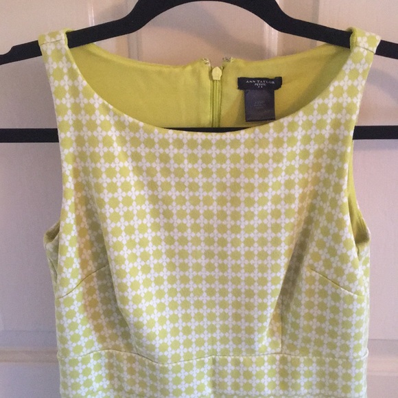 Ann Taylor Lime Green Shift Dress - Picture 5 of 14